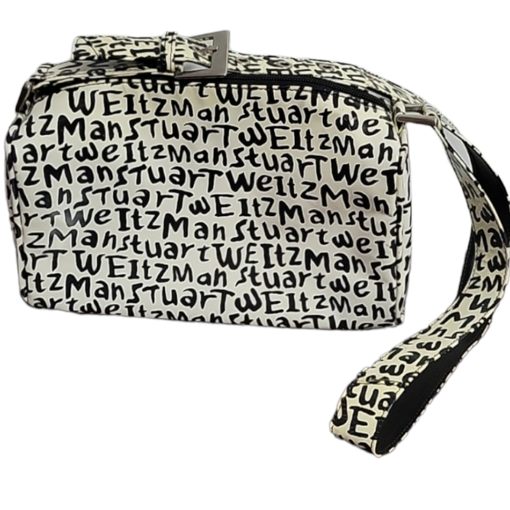 Stuart Weitzman Graffiti Print Leather Crossbody Purse Shoulder Bag